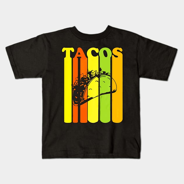 Kids Retro Vintage Novelty Taco Kids T-Shirt by CovidStore